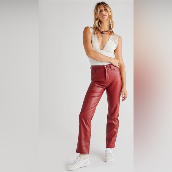 🆕Pistola Cassie High Rise Straight Pants from Free People - Picture 1 of 15